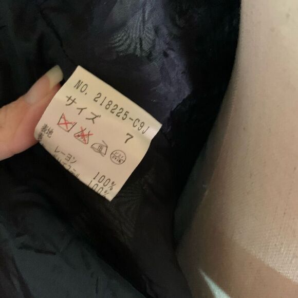 Y2k Black spaghetti strap dress two-tone print design‎ from Japan - Picture 10 of 12